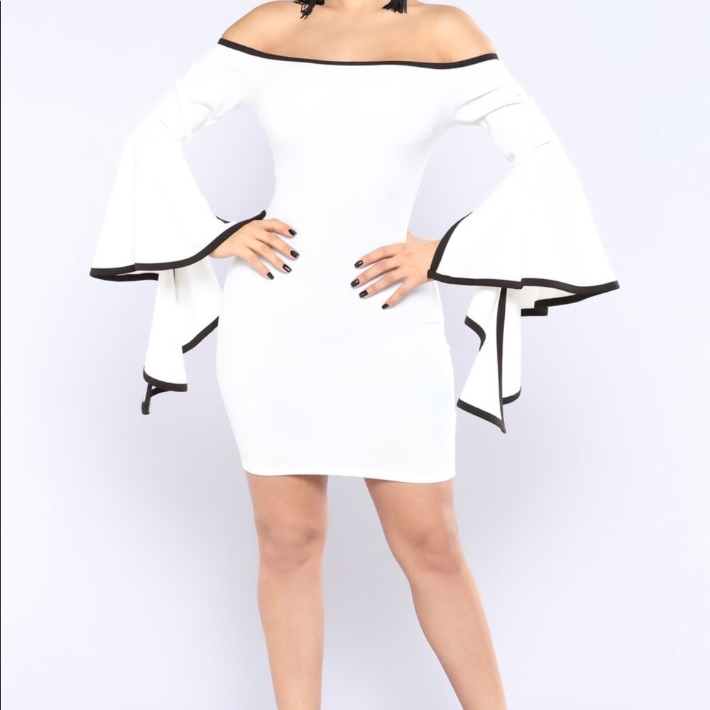 Black and White Fashion Nova Dress